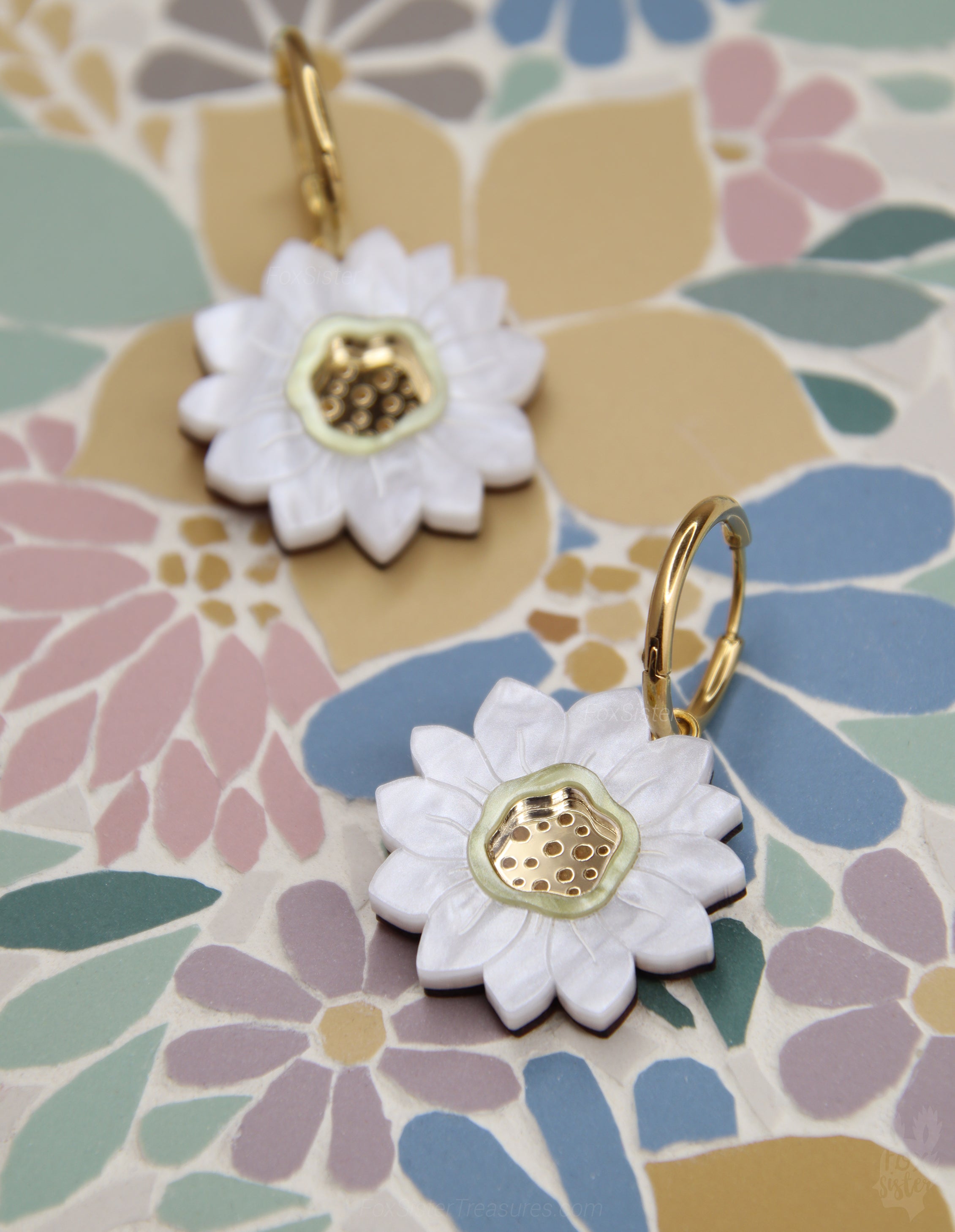 Daisies - Hoop Earrings