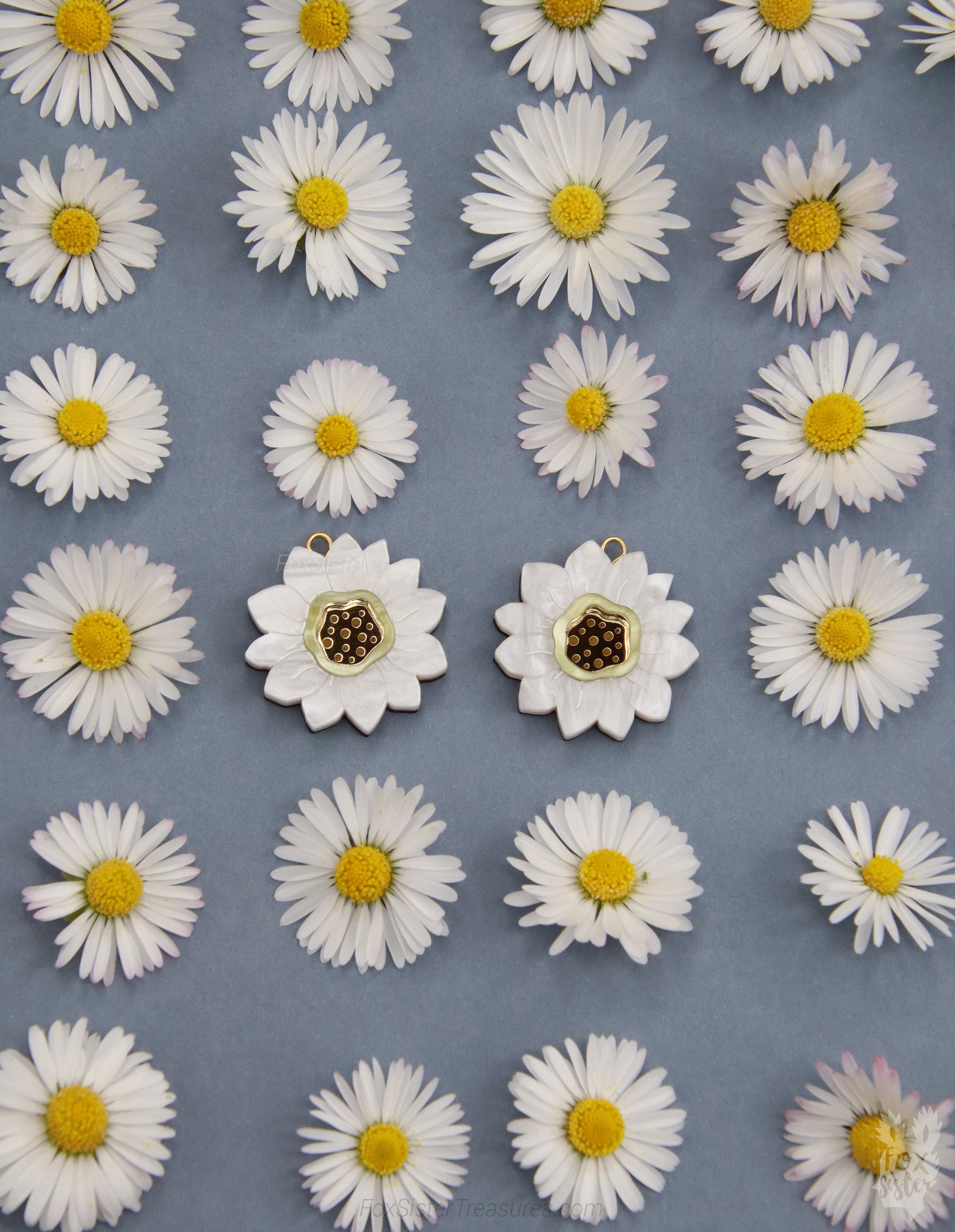 Daisies - Hoop Earrings