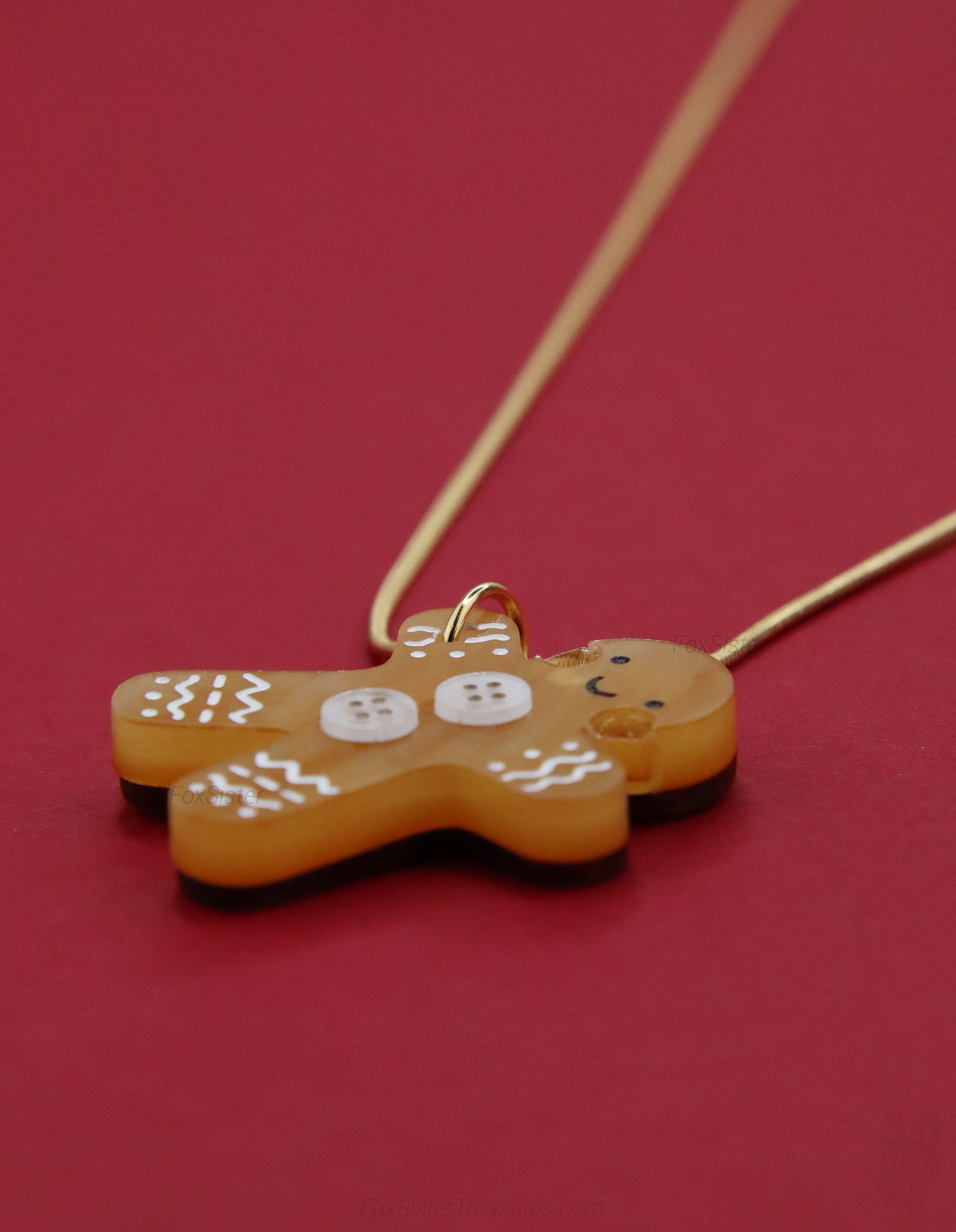 Gingerbread man - Necklace