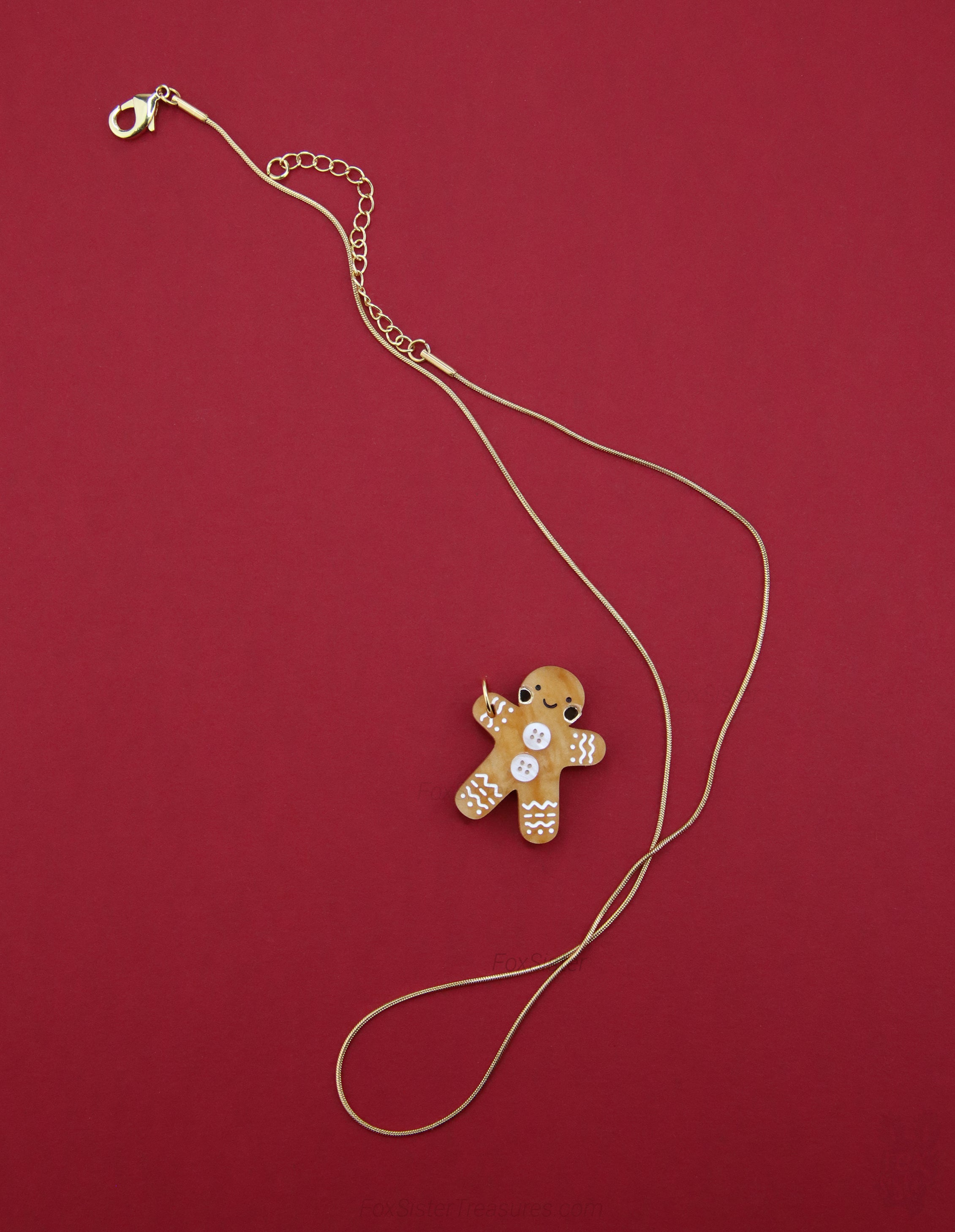Gingerbread man - Necklace