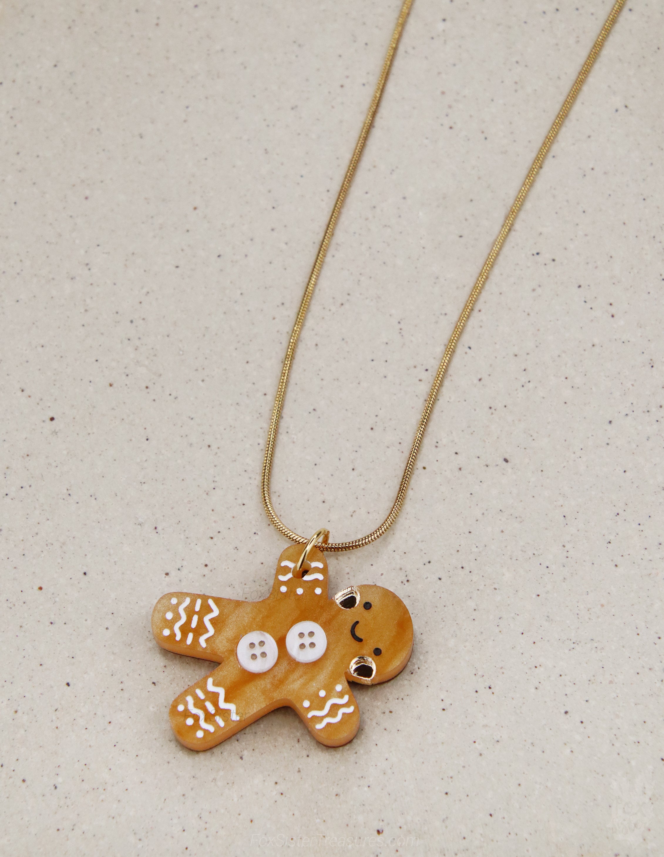 Gingerbread man - Necklace