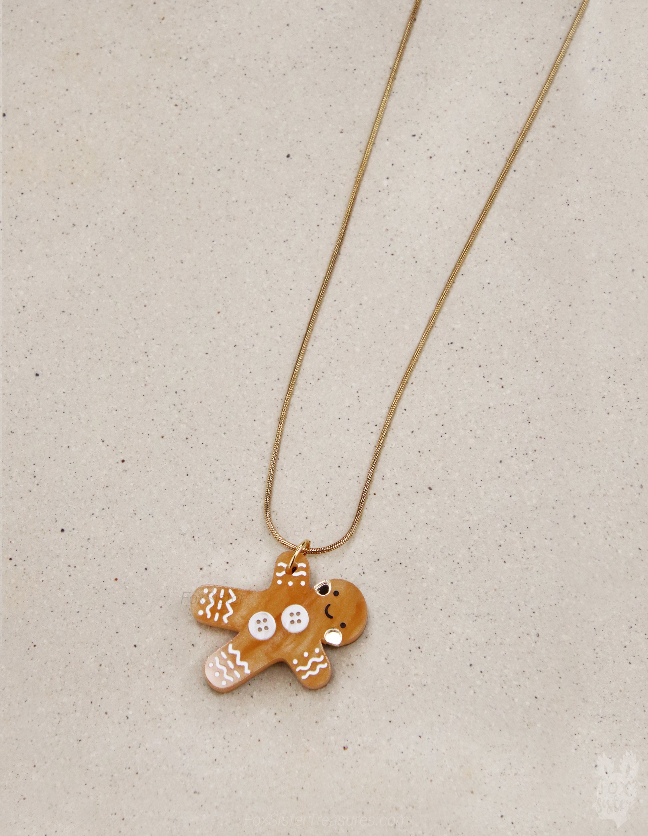Gingerbread man - Necklace