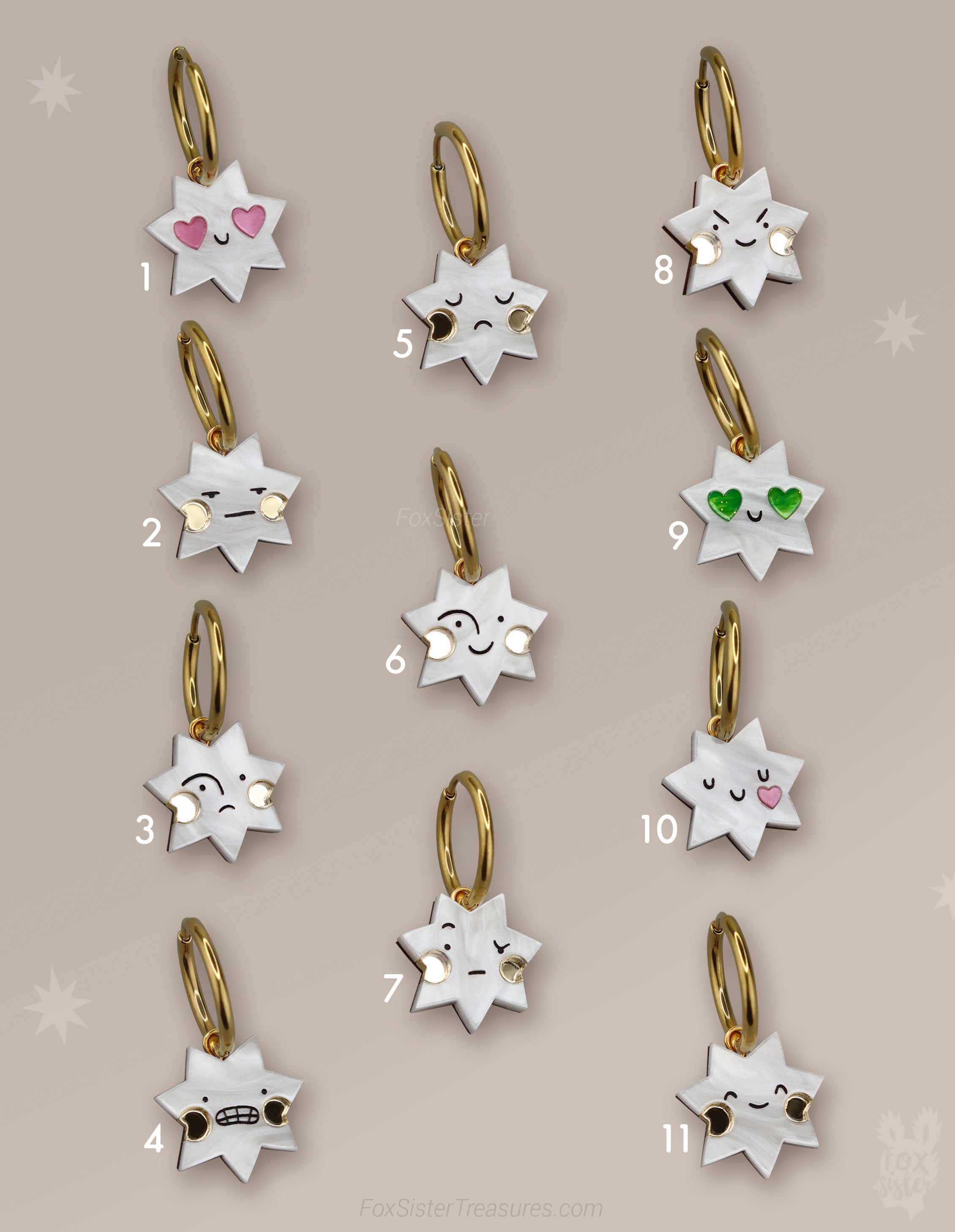 Stellar Moods. Celestial Mix & Match - Hoop Earrings