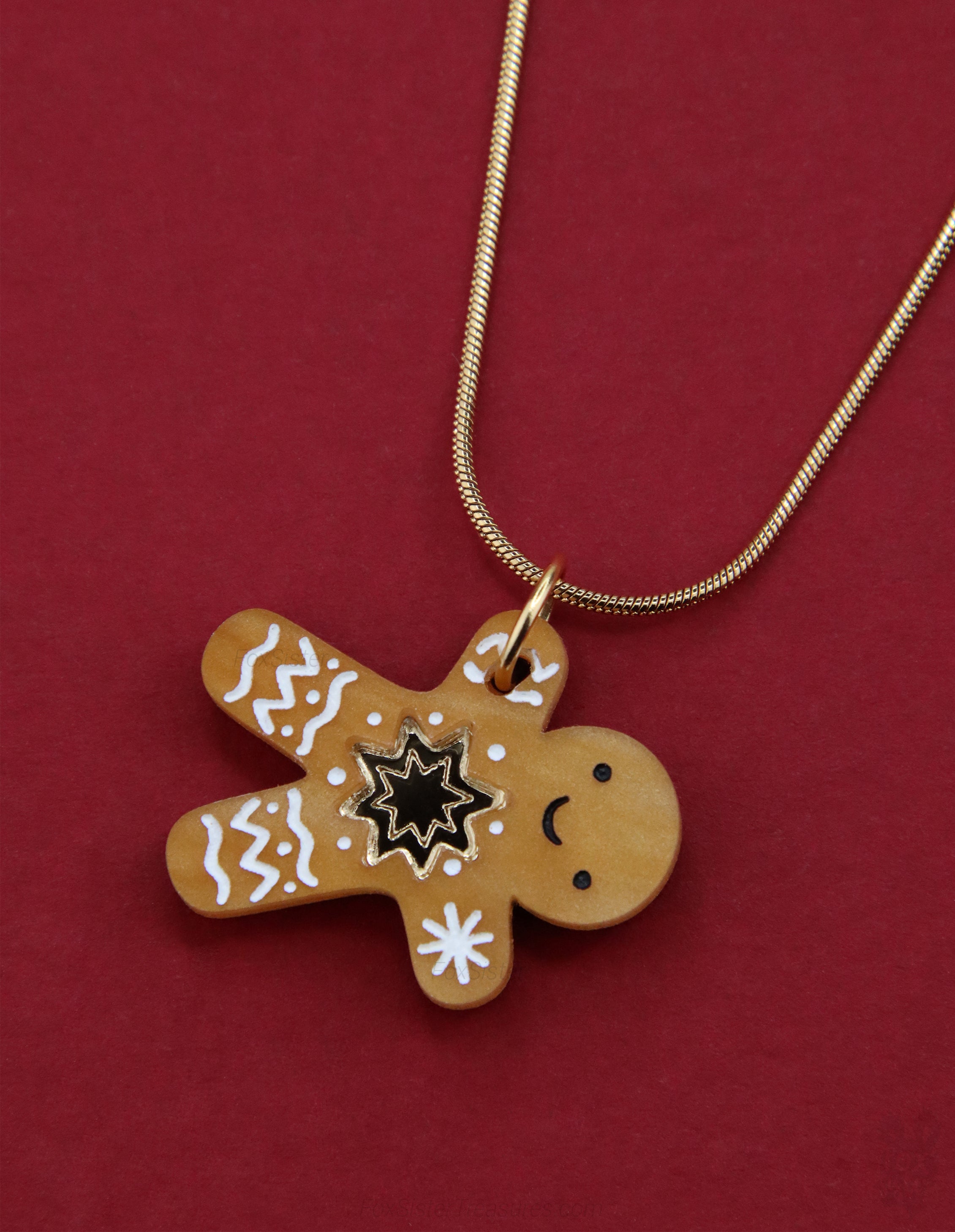 Gingerbread man - Mini - Necklace