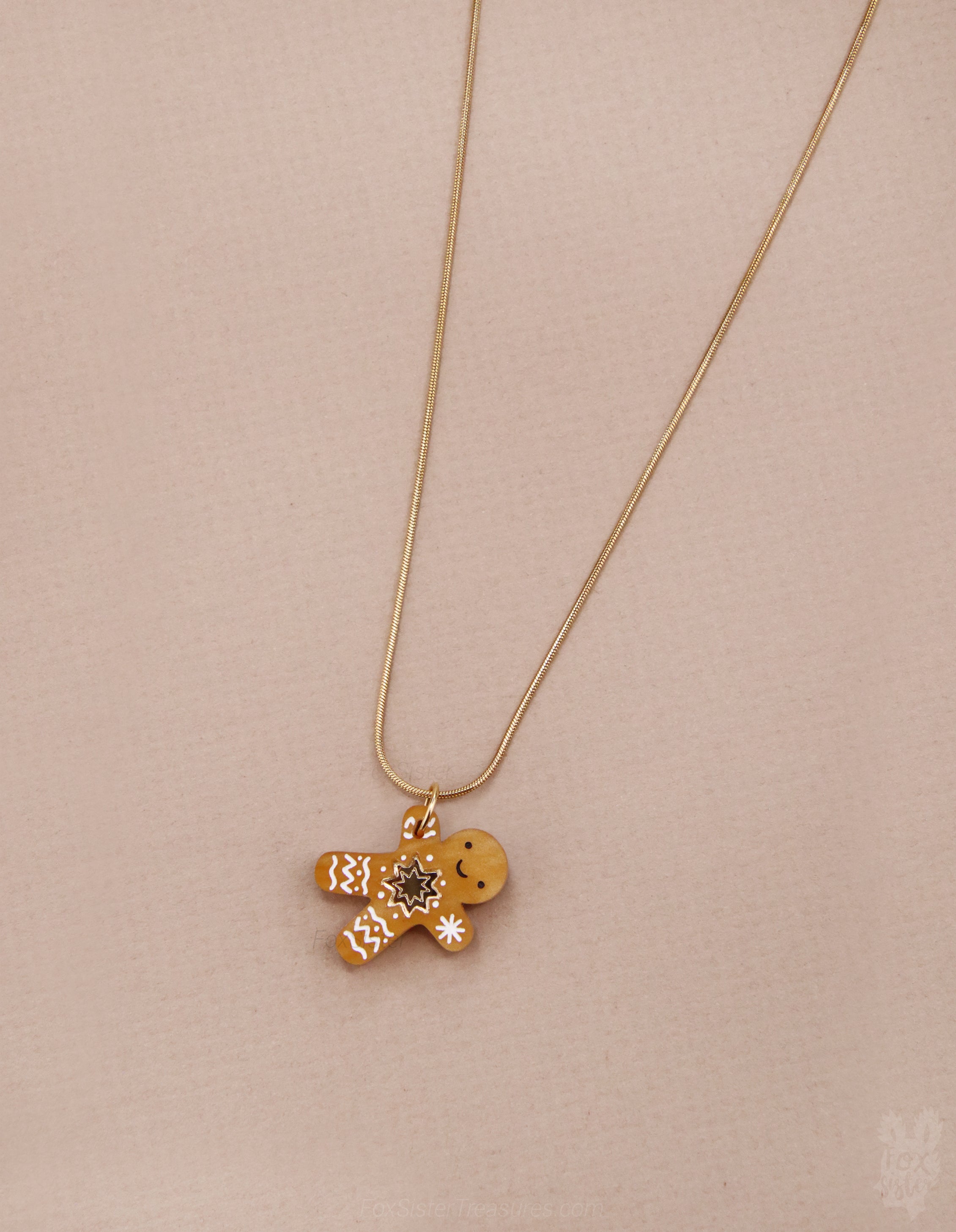 Gingerbread man - Mini - Necklace