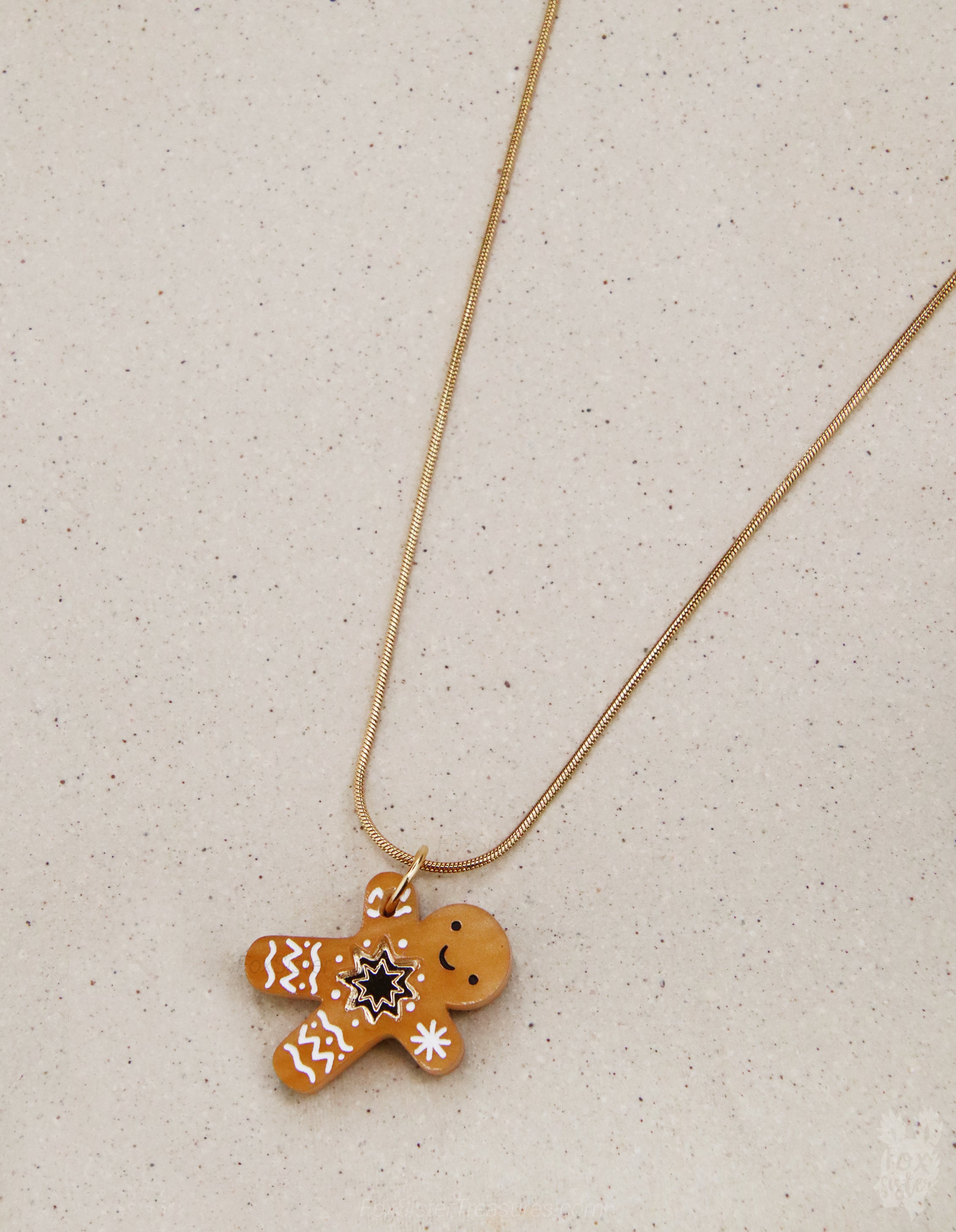 Gingerbread man - Mini - Necklace