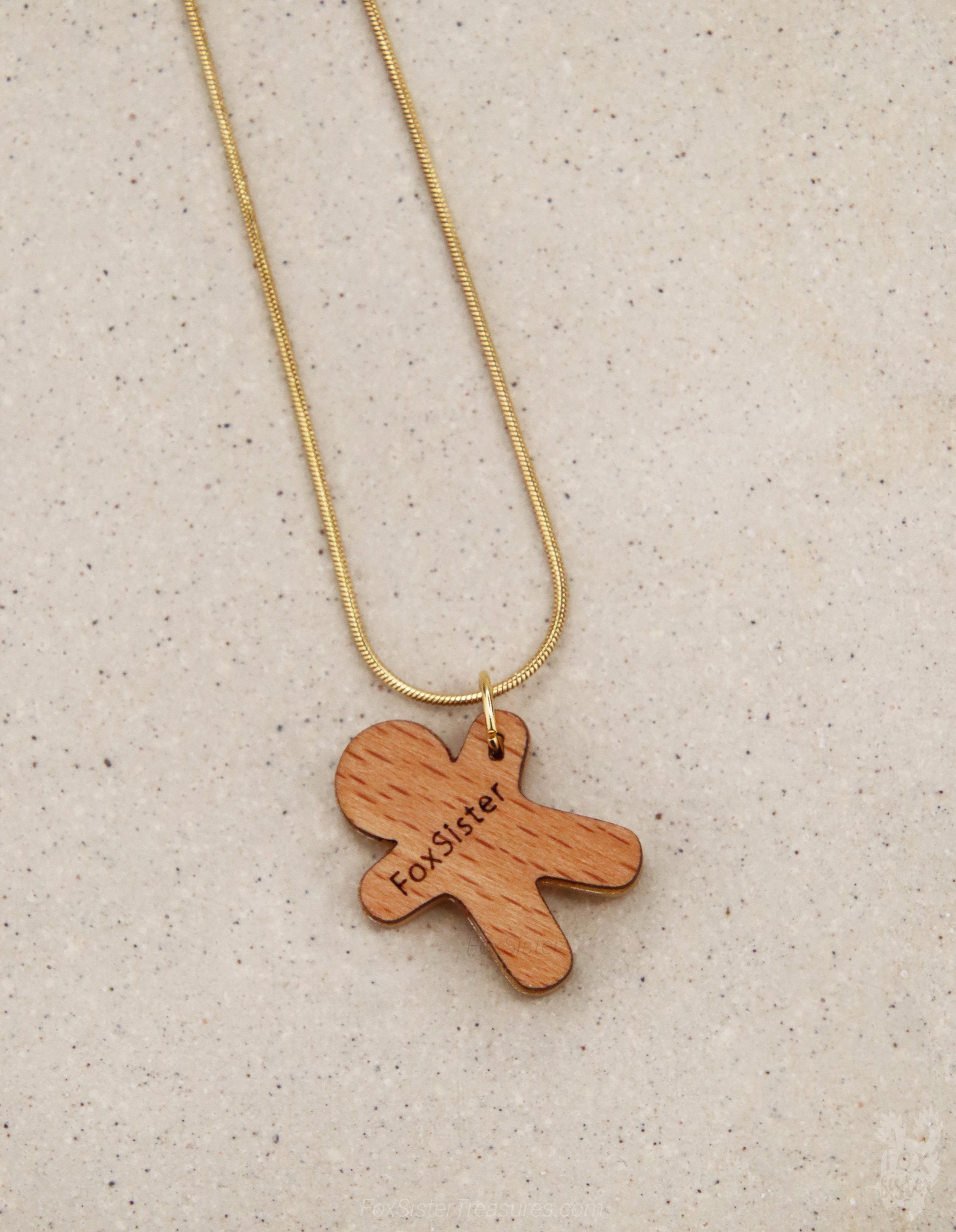 Gingerbread man - Mini - Necklace