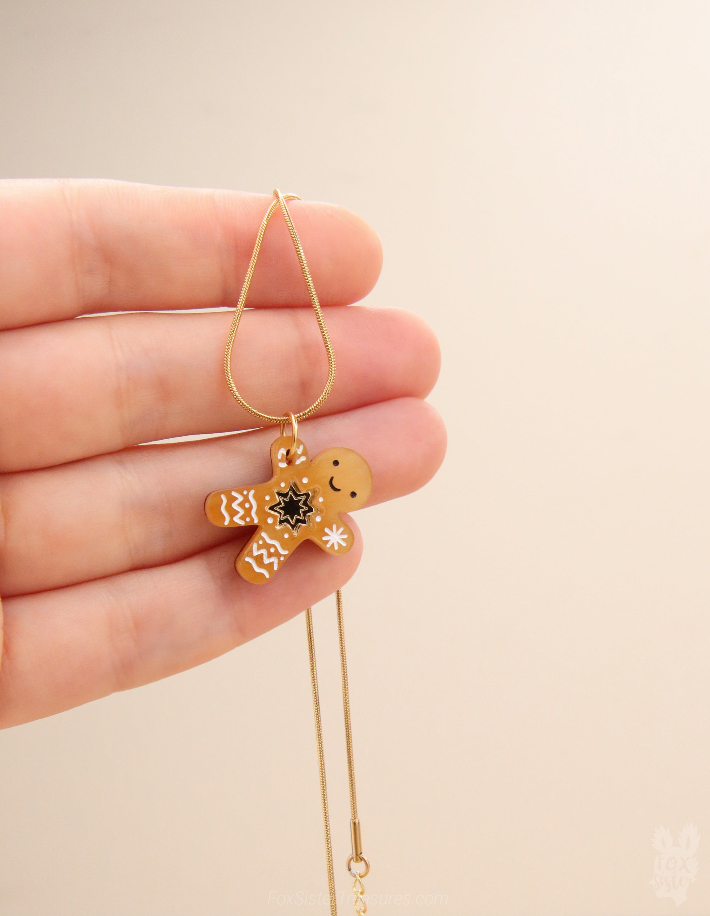 Gingerbread man - Mini - Necklace
