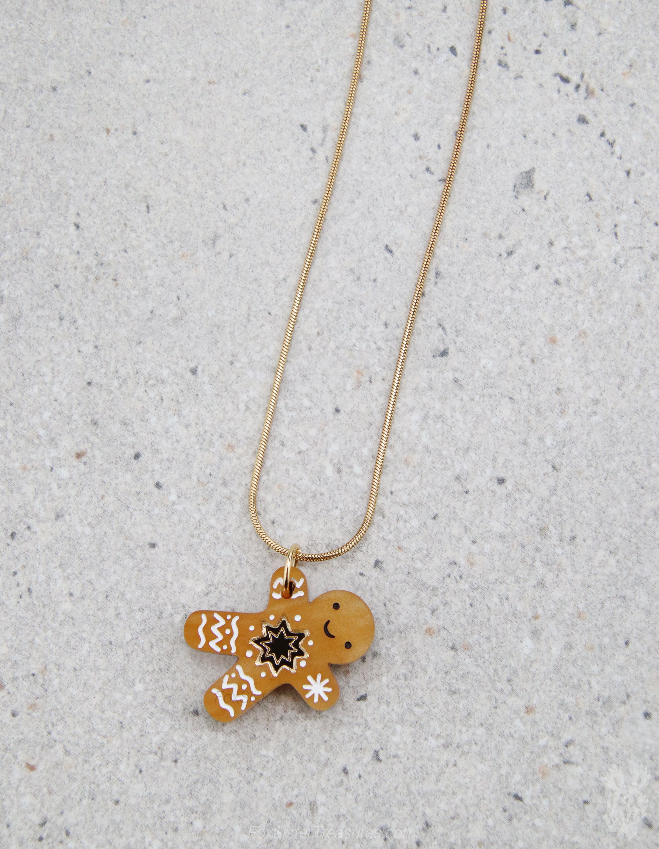 Gingerbread man - Mini - Necklace
