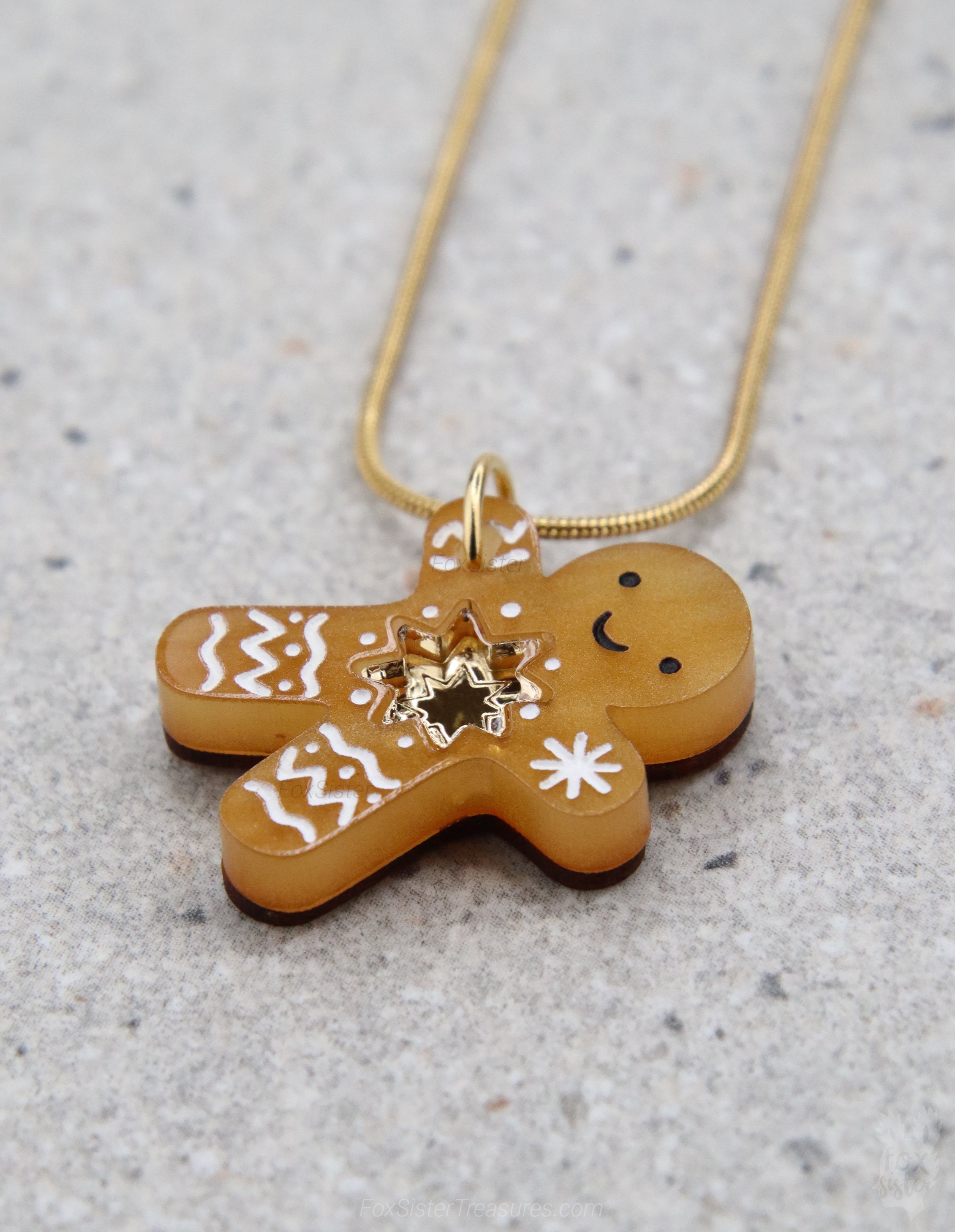 Gingerbread man - Mini - Necklace