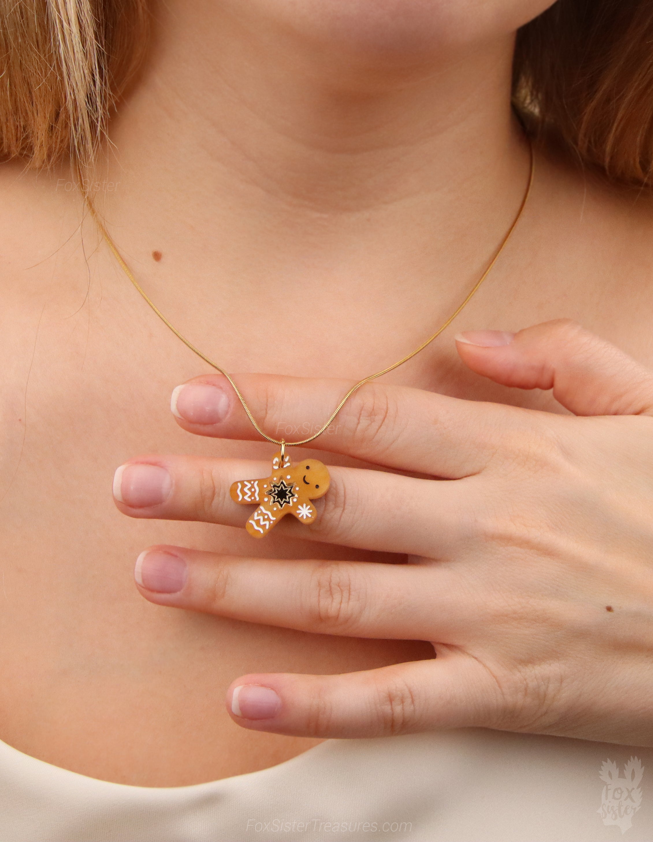 Gingerbread man - Mini - Necklace