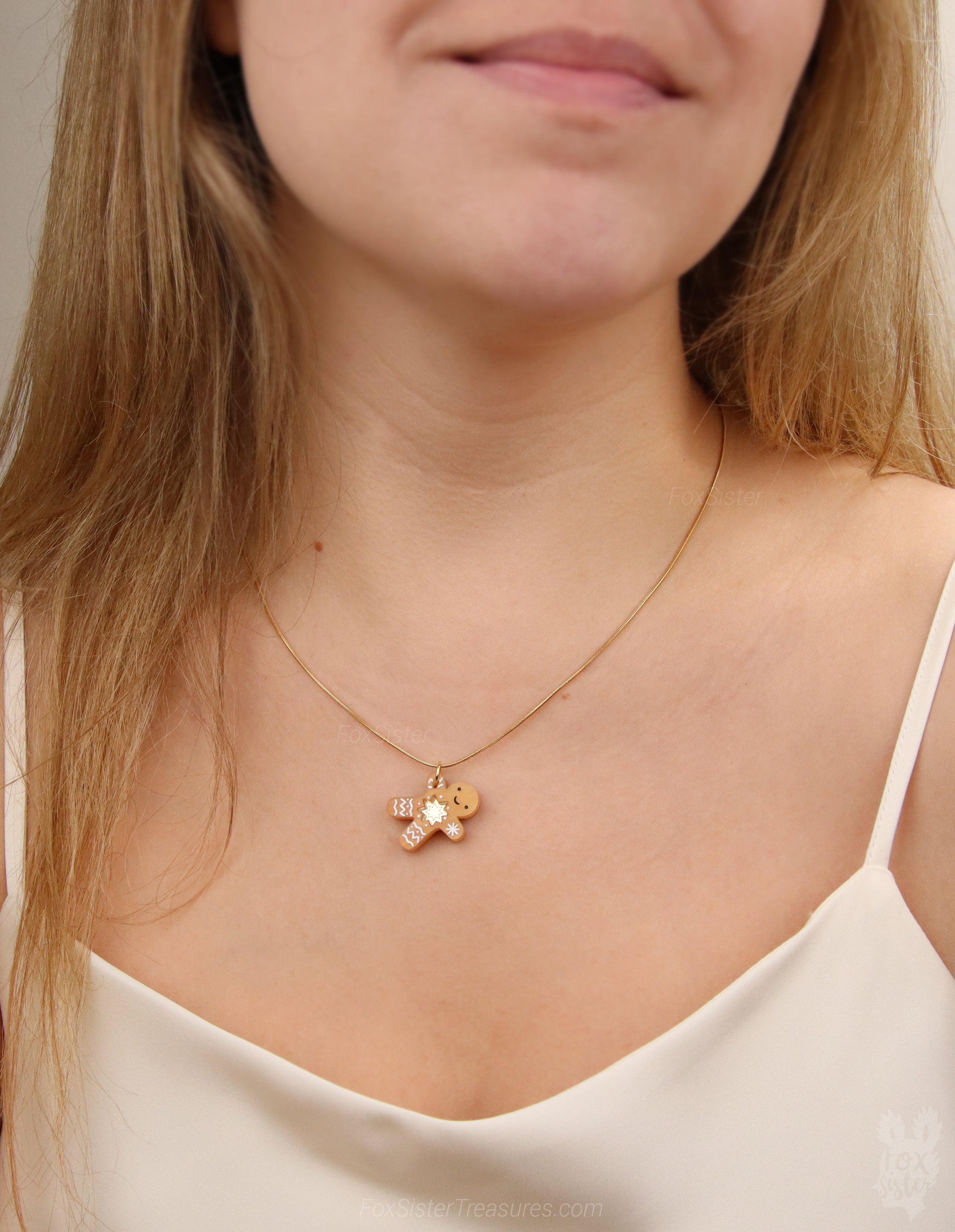 Gingerbread man - Mini - Necklace