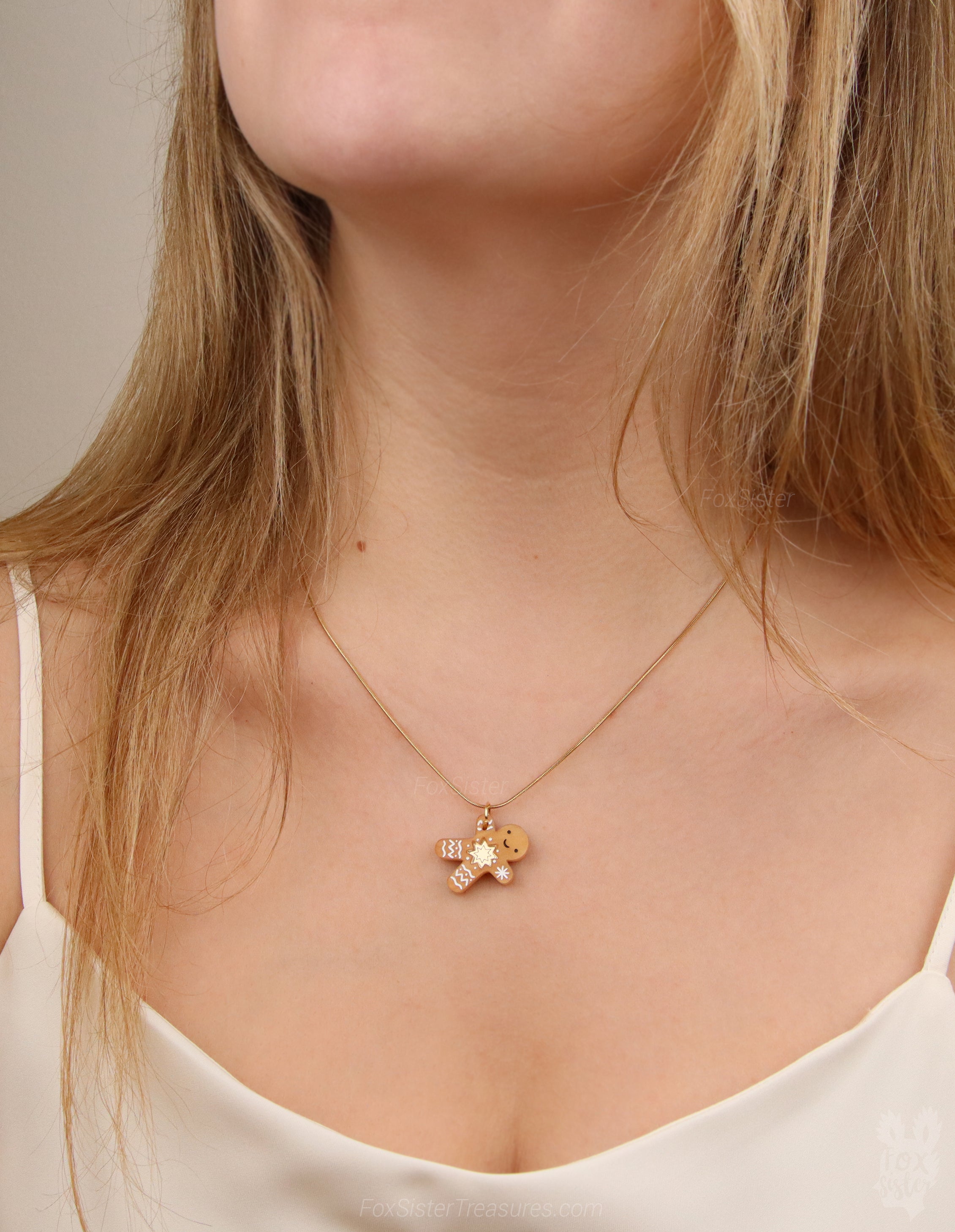 Gingerbread man - Mini - Necklace