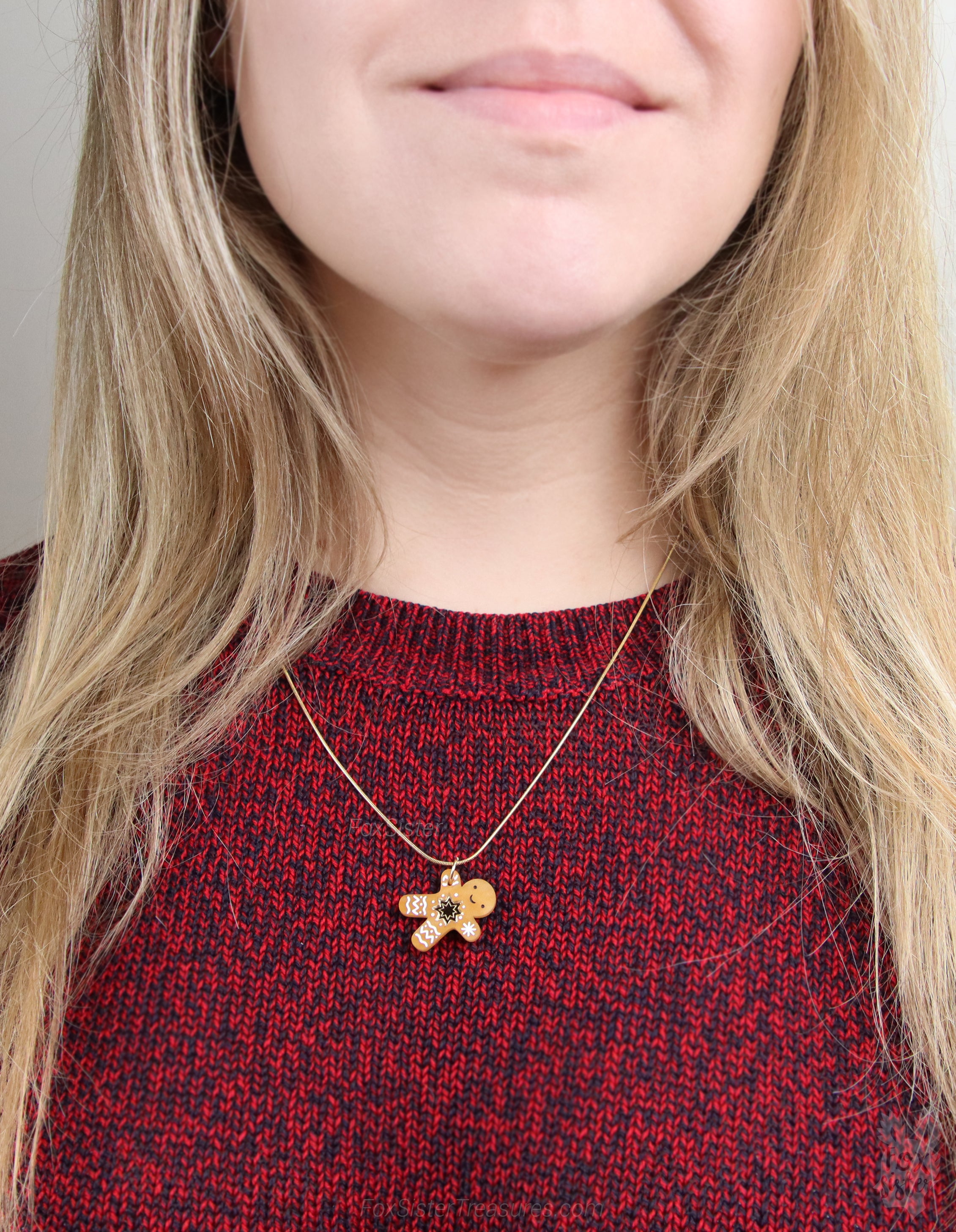 Gingerbread man - Mini - Necklace