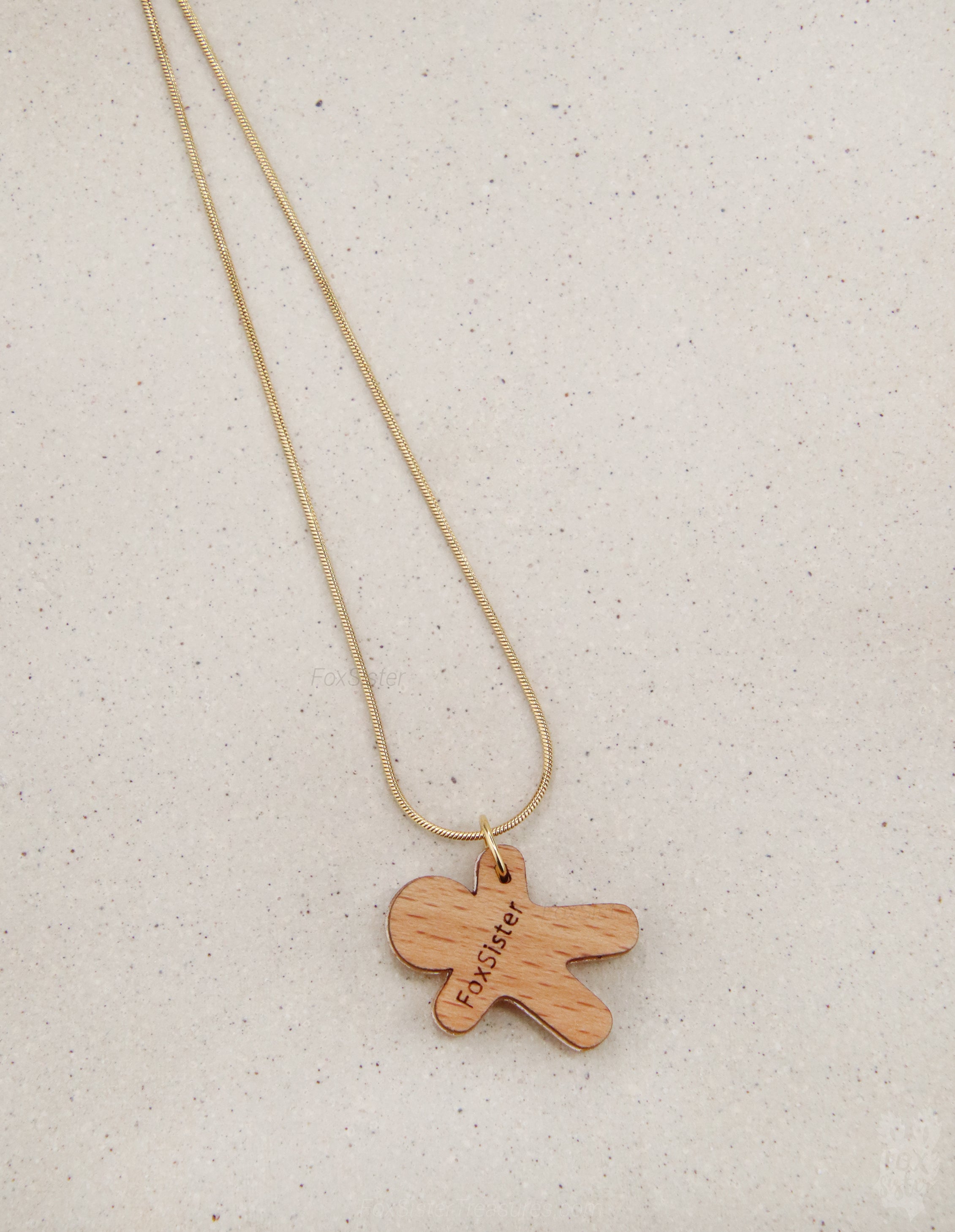 Awkward Gingerbread man - Mini - Necklace