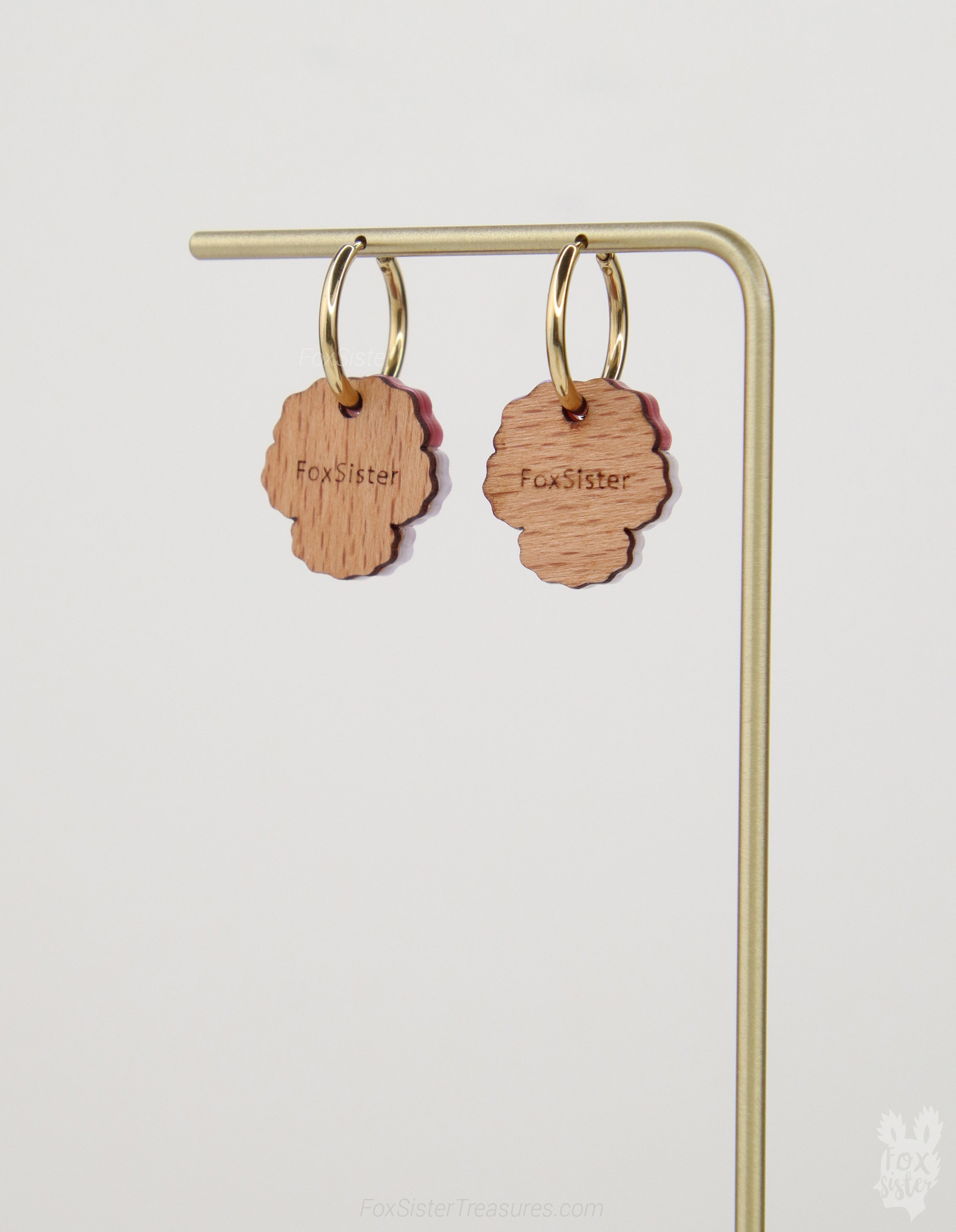 Pansy flowers  - Mix & Match Earrings