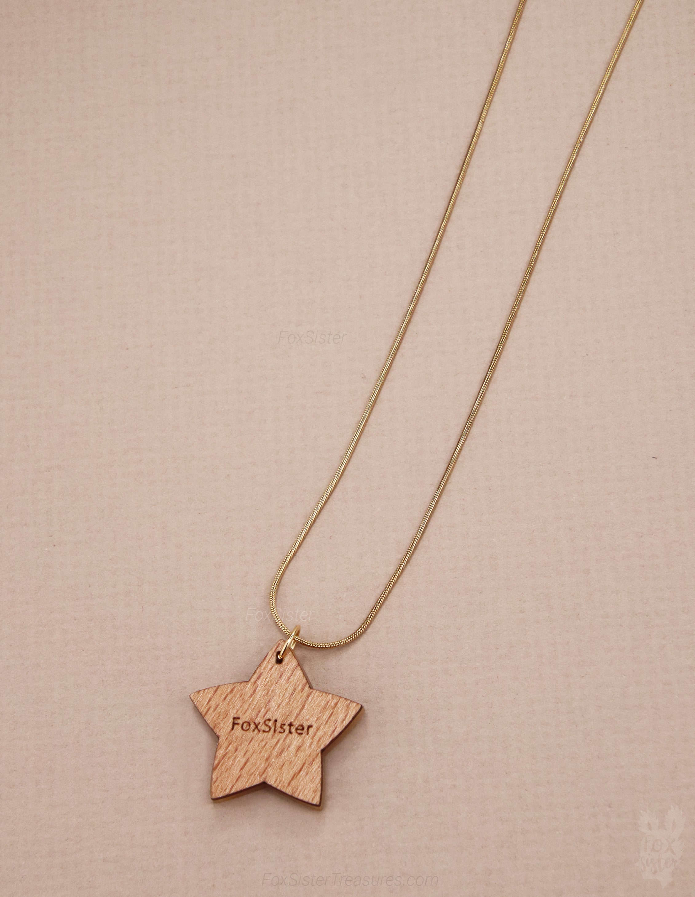 Gingerbread star cookie - Necklace