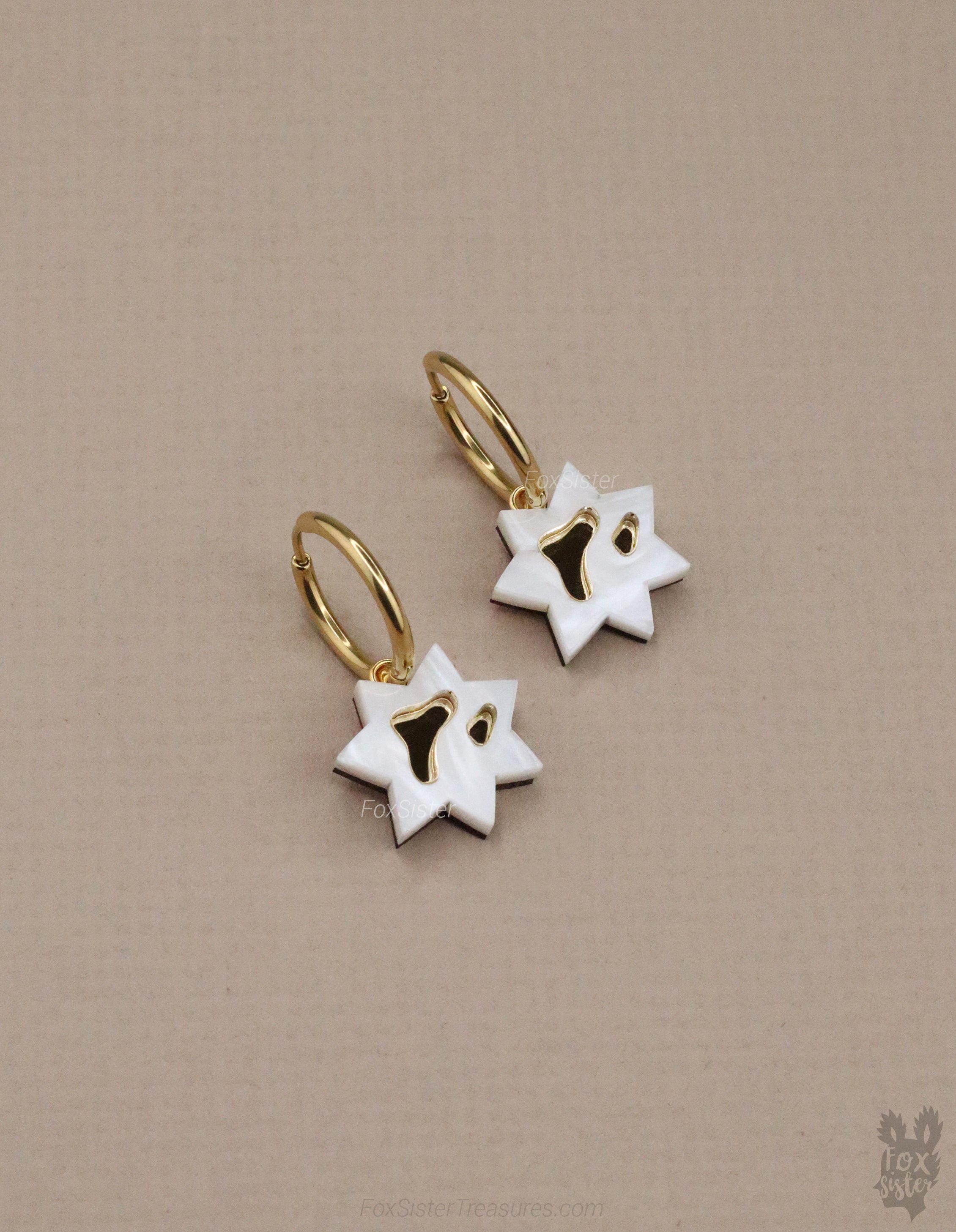 Small Stars - Hoop Earrings