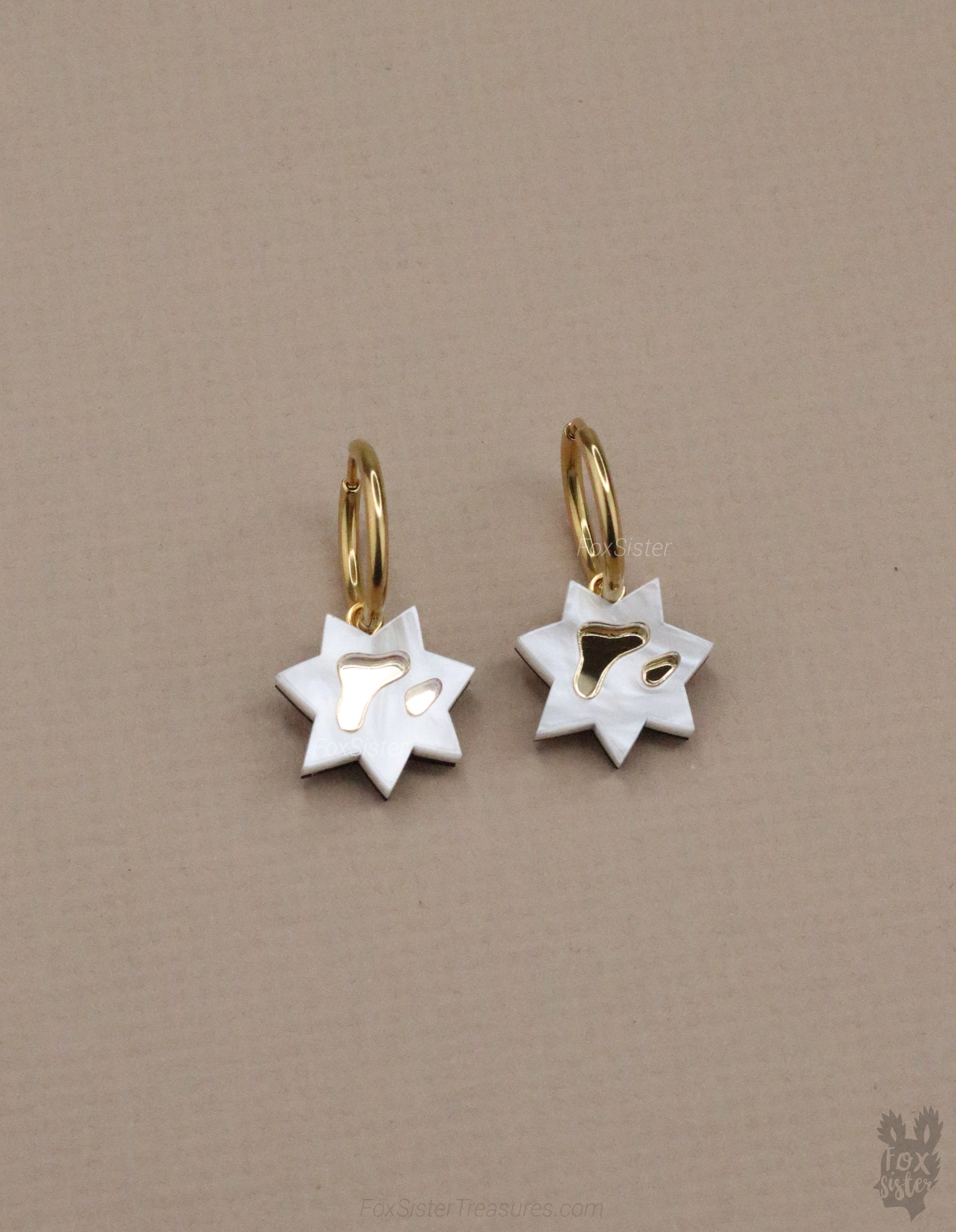 Small Stars - Hoop Earrings
