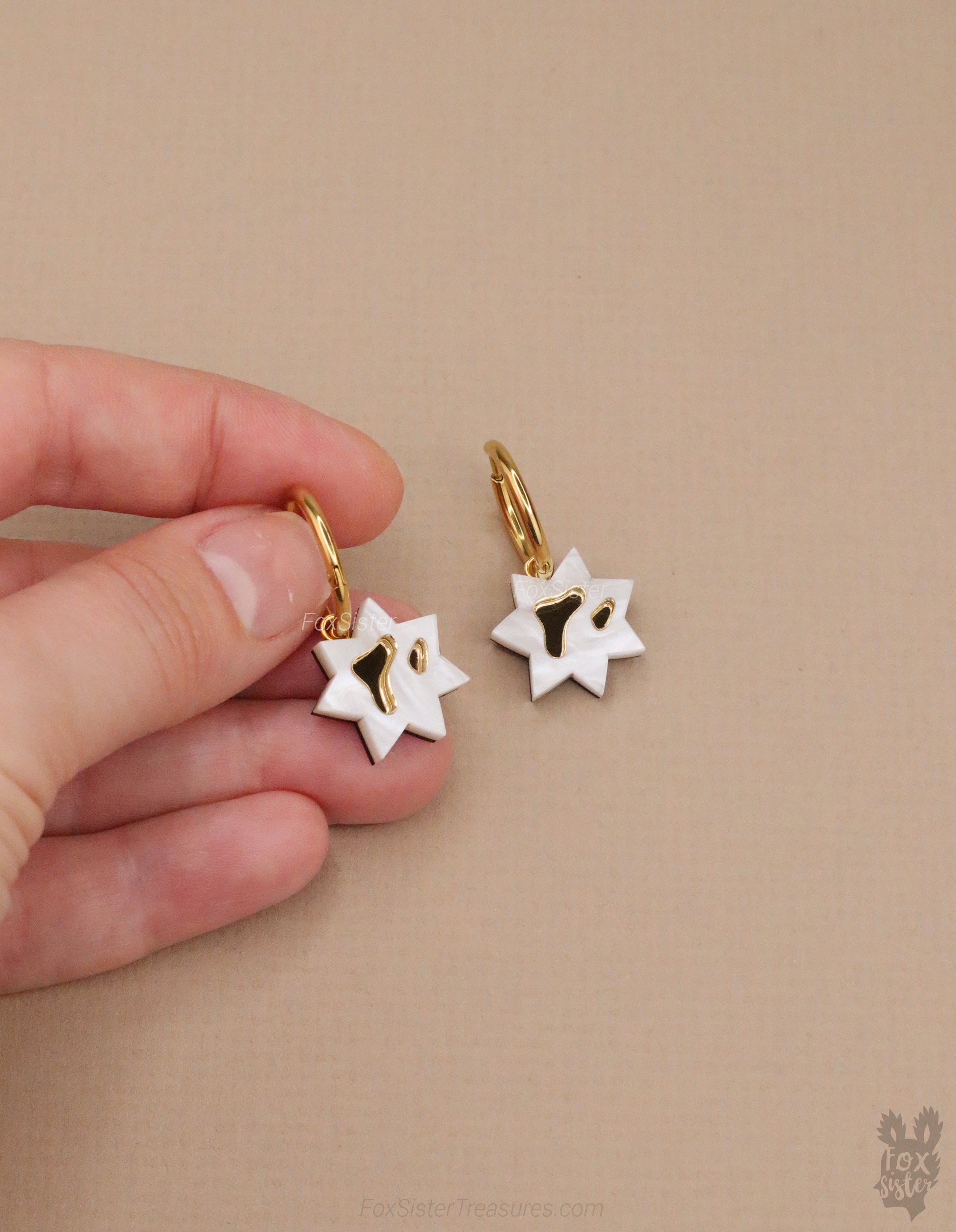 Small Stars - Hoop Earrings