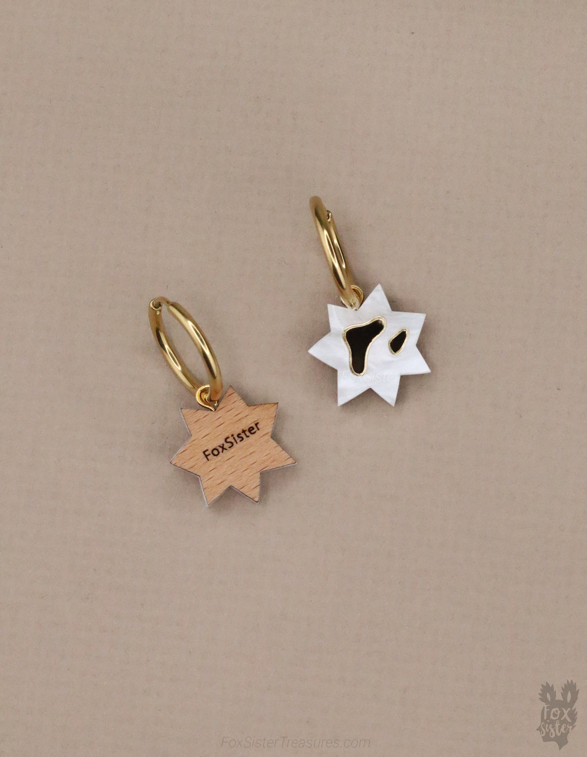Small Stars - Hoop Earrings
