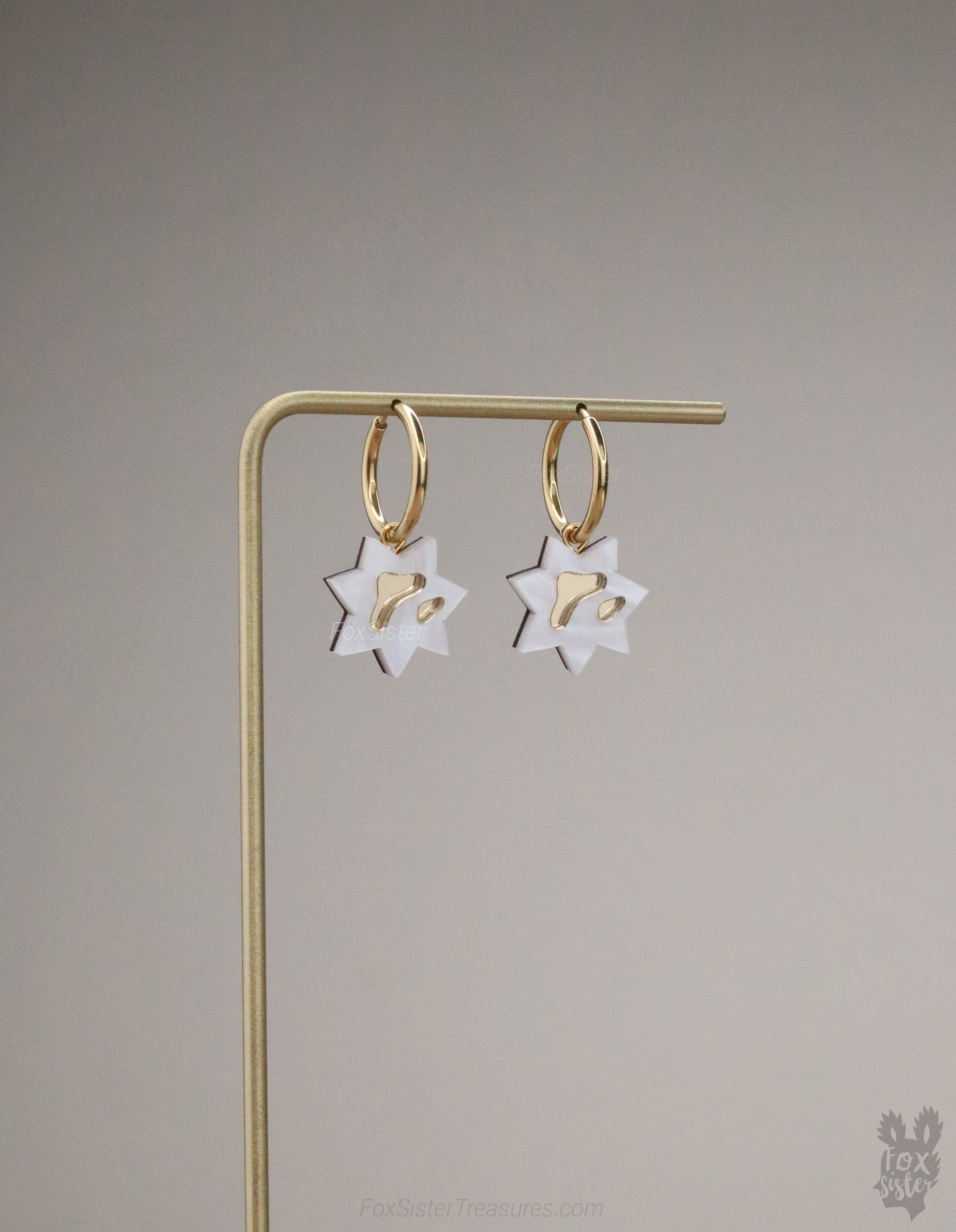 Small Stars - Hoop Earrings